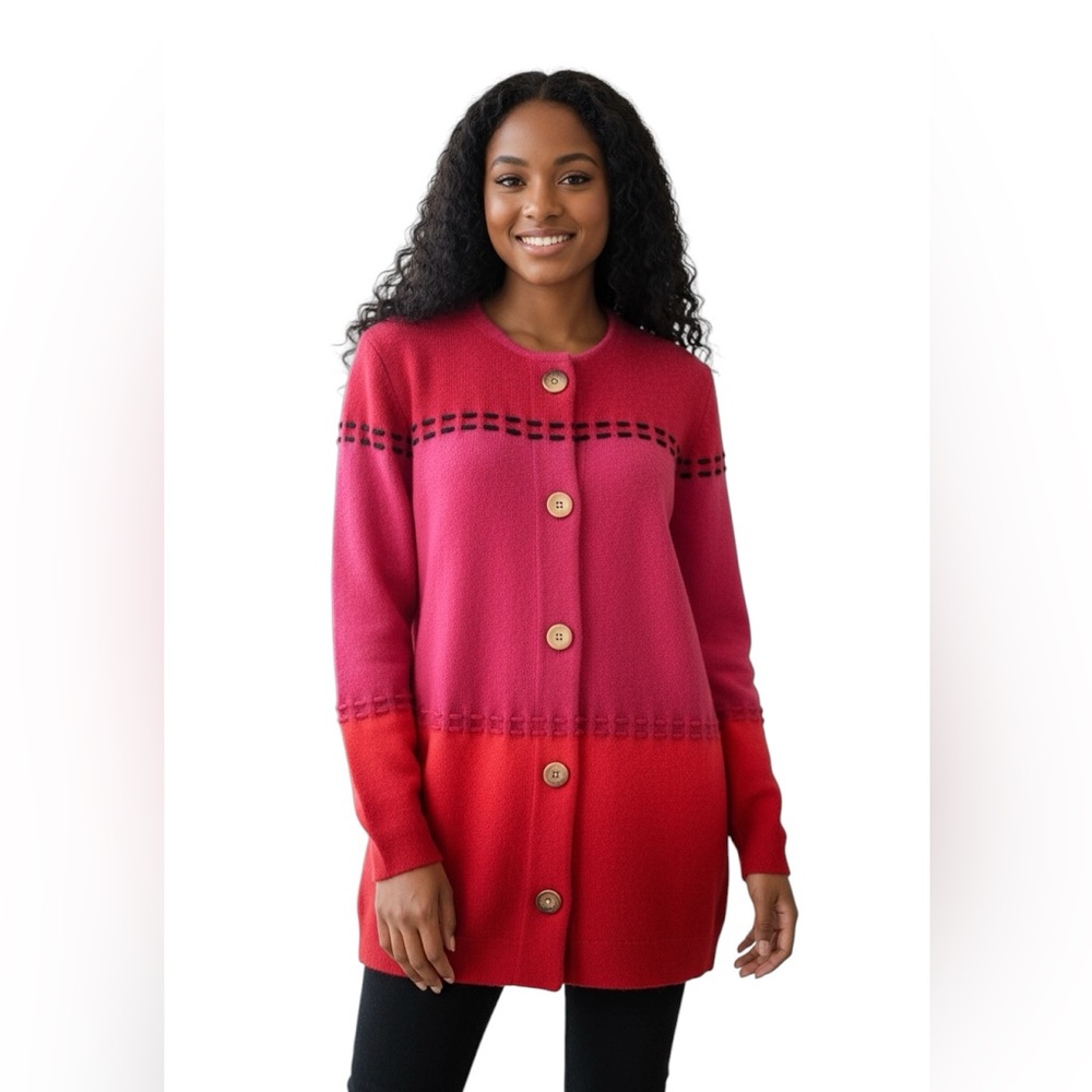 Steve Fabrikant wool blend Corp core business casual classic core cardigan